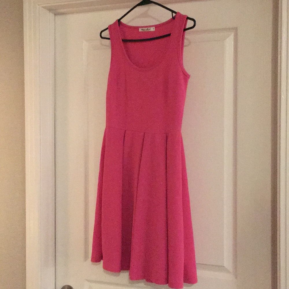 Pink “fuchsia” fitted dress